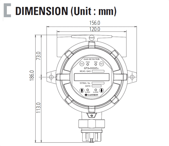 เครื่องวัดแก๊ส GTD-3000Ex