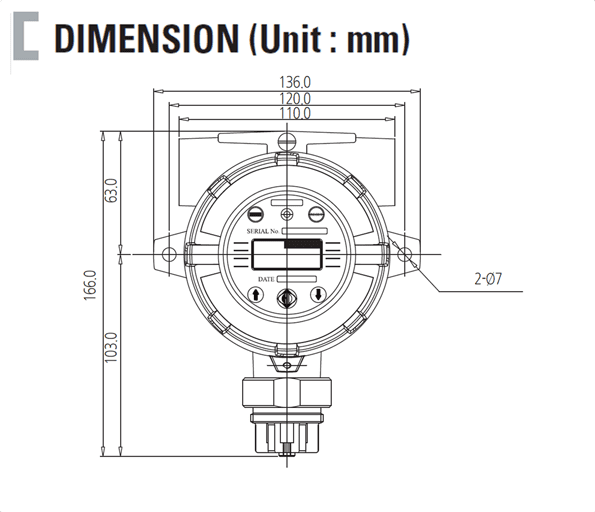 เครื่องวัดแก๊ส GTD-2000Ex