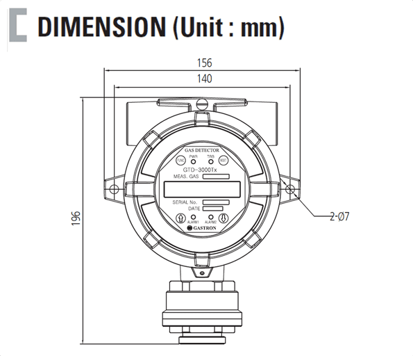 เครื่องวัดแก๊ส GTD-3000Tx